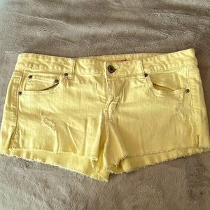 American Eagle Yellow Stretch Shorts - Size 14